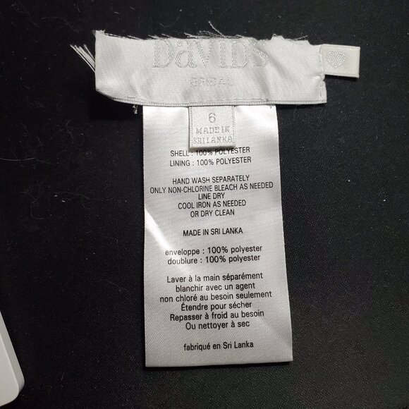 David's Bridal Y-Neck Long Mesh Dress STYLE# W11173 SPA size 6 - Picture 10 of 10